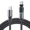 ALLY 60W UsB Type-C Pd  Hızlı Şarj Kablosu 2metre Döner Başlıklı Kablo-(5775)