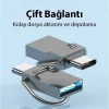 ALLY 64GB Type-c Usb Otg Flash Bellek - USB 2.0 100MB/S Flash Disk-(5775)