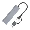 ALLY ADS-309D 4 Portlu USB+Type-C USB 3.0 Çoklayıcı Data HUB Adaptör-(5775)