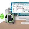 ALLY Çift Bant 600 Mbps 2.4 GHz +5 GHz USB Kablosuz Wifi Adaptör-(5775)