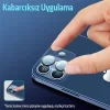 ALLY İPhone 12 Mini 3D Full Tempered Glass Cam Kamera Koruyucu-(5775)