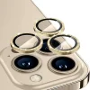 ALLY iPhone 14 Pro-14 Pro Max Diamond Taş İşlemeli Alüminyum Alaşımlı Kamera Lens Koruyucu-(5775)