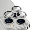 ALLY iPhone 14 Pro-14 Pro Max Diamond Taş İşlemeli Alüminyum Alaşımlı Kamera Lens Koruyucu-(5775)