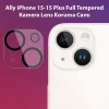 Ally iPhone 15-15 Plus Full Tempered Kamera Lens Koruma Camı-(5775)