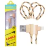 Ally İphone Lightning  Eğik Başlı Halat Usb Kablo 1metre-(5775)