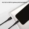 ALLY QC3.0 USB To İPhone Lightning Hızlı Şarj Kablosu-(5775)