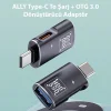 ALLY Type-C To Şarj + OTG 3.0 Dönüştürücü Adaptör-(5775)