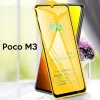 ALLY Xiaomi Poco M3  9D Full Glue Tempered Cam Ekran Koruyucu-(5775)