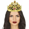 Altın Renk Plastik Prenses Tacı Kraliçe Tacı 60cm