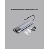 Alüminyum Gövdeli Type‑C HDMI & Ethernet Adaptör – Tak & Çalıştır