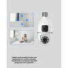 Ampul Tipi WiFi Kamera 2MP Lensli Full HD Görüntü ve Akıllı Hareket Algılama