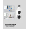 Ampul Tipi WiFi Kamera 2MP Lensli Full HD Görüntü ve Akıllı Hareket Algılama (Kopya)