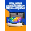 Android ve İOS Uyumlu Ön Arka Çift Kameralı Araç Ekranı Dokunmatik CarPlay