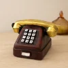 Ankesörlü Telefon Dekoratif Biblo - Reçine 9.5x9.5 cm