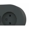 Antrasit Renk Sıva Üstü Çift Topraklı Priz Modern Tasarım