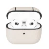 Apple AirPods 3.nesil Uyumlu Deri Kılıf Juni ERC3 Bej