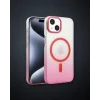 Apple İphone 14 Glossy Magsafe Kapak - Pembe