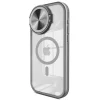 Apple İphone 15 Pro Max Kılıf Teleskop Lens Magsafe Silikon Kapak - Titan Gri
