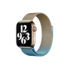 Apple Watch 38mm Metal Mıknatıslı Kordon - Metalik Gold-mavi