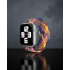 Apple Watch 42mm Kordon - Siyah-Kırmızı-Sarı