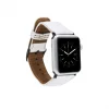 Apple Watch Uyumlu Deri Kordon 42-44-45mm F3 Beyaz