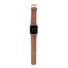Apple Watch Uyumlu Deri Kordon 42-44-45mm G19 Taba