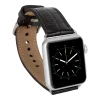 Apple Watch Uyumlu Deri Kordon 42-44-45mm Kroko Siyah