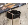 Apple Watch Uyumlu Deri Kordon 42-44-45mm NM4-AS1 Siyah