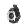 Apple Watch Uyumlu Deri Kordon 42-44-45mm RST1 Siyah