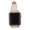 Apple Watch Uyumlu Deri Kordon 42-44-45mm RT ERC3 Bej