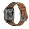 Apple Watch Uyumlu Deri Kordon Vigo 42-44-45mm G19 Taba