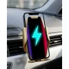 Araç Havalandırma Telefon Tutucu Kablosuz Şarj Destekli Akıllı Sensörlü