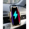 Araç Havalandırma Telefon Tutucu Kablosuz Şarj Destekli Akıllı Sensörlü