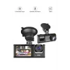 Araç İçi 1080p 3 Kameralı Lcd Ekranlı Gece Görüşlü , G-sensör , Geri Görüş Kamera