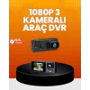 Araç İçi Güvenlik Kamerası | 3 Kanallı 24 Saat Park Kaydı Destekli