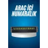 Araç İçi Numaratör Numaralık Oto Cam Kartı Fosforlu Numaratör