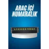 Araç İçi Numaratör Numaralık Oto Cam Kartı Fosforlu Numaratör