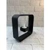 Askılı Kare Mumluk Duvar Dekoru Loş Salon ve Modern Mekanlar