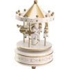 Atlı Karınca Müzik Kutusu Gold-Beyaz Renk