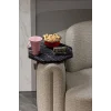 Ayarlanabilir Yan Sehpa Sekizgen Siyah