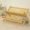 Bambu Tezgah Üstü Bulaşıklık ve Tabaklık 46x33 cm