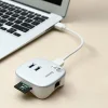 Baseus Çok Fonsiyonlu Notebook Adaptörü Hub Dual USB 3.0 RJ45 TF/SD-(5775)