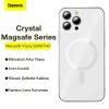 Baseus Crystal iPhone 12 Pro Max Kılıf Magsafe Uyumlu Manyetik Kılıf-(5775)