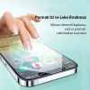 Baseus Crystal iPhone 15 Plus Full Koruma Eye-Protection Tempered Cam Ekran Koruyucu-(5775)
