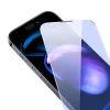 Baseus Crystal iPhone 15 Pro Max Full Koruma Anti Mavi Işık Tempered Cam Ekran Koruyucu 2 Adet Set-(5775)