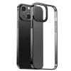 Baseus Glitter iPhone 13 6.1inç Kılıf Renkli Kenar Şeffaf Silikon-(5775)