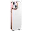 Baseus Glitter iPhone 13 6.1inç Kılıf Renkli Kenar Şeffaf Silikon-(5775)