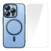 Baseus Glitter iPhone 14 Pro 6.1 Magsafe Silikon Kılıf + Tempered Ekran Koruyucu Set-(5775)