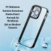 Baseus Glitter iPhone 14 Pro 6.1 Renkli Kenar Silikon Kılıf + Tempered Ekran Koruyucu Set-(5775)