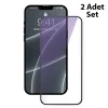 Baseus iPhone 13 Pro Max 0.3mm Full Çerçeve Cam Ekran Koruyucu 2 Adet Set-(5775)